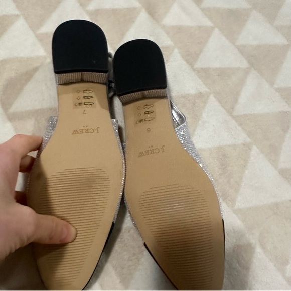 NWOB J crew Rhinestone low-heel slingbacks - Picture 7 of 7